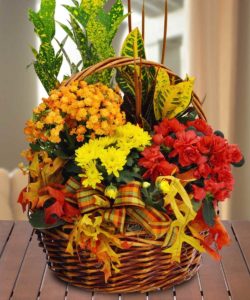 Autumn Blooming Garden Basket
